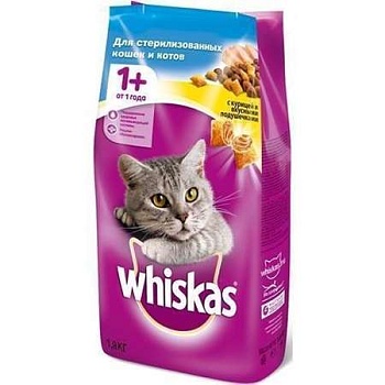 Whiskas для Стерилизованных Кошек Курица 1.9кг купить 