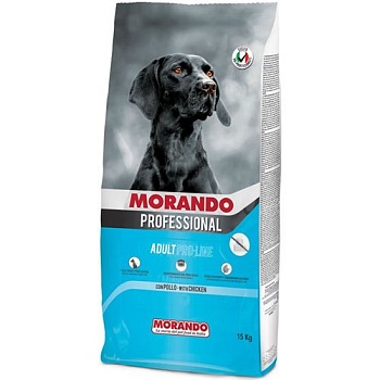Morando Professional Cane Сухой корм для взрослых собак с повышенной массой тела PRO LINE с курицей 15кг купить 
