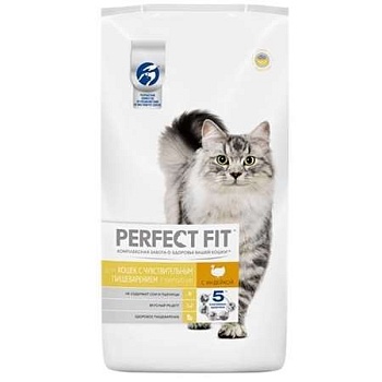 Perfect Fit корм для чувствительных кошек с Индейкой 1,2кг купить 