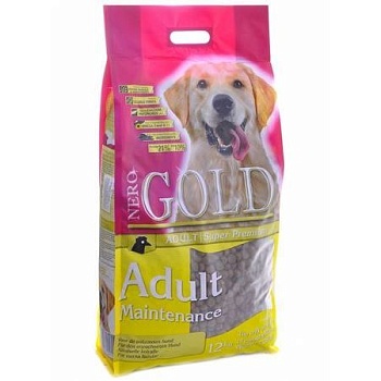 NERO GOLD Adult Maintenance 21/10 корм для взрослых собак Контроль веса 12кг купить 