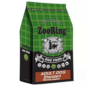 ZooRing Active Dog Standart Сухой корм для собак Мясной рацион. 23/10, 10 кг купить 