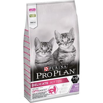 Pro Plan Junior Delicate Корм для котят с Чувствительным пищеварением с индейкой 3 кг купить 