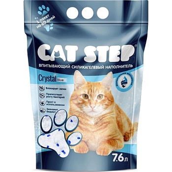 Cat Step Наполнитель Cиликагель для Кошачьего Туалета 4х7,6л купить 