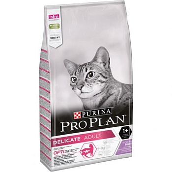 PRO PLAN "Delikate" Индейка сухой корм для кошек с чувствительным пищеварением 3 кг купить 