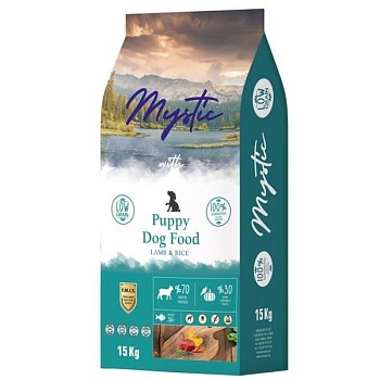 Mystic Puppy Dog Food Lamb & Rice сухой корм для щенков с ягненком и рисом 15кг купить 