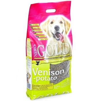 NERO GOLD Venison & Potato 20/10 корм для взрослых собак c Олениной и сладким картофелем 12кг купить 