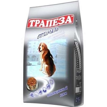 Трапеза Оптималь корм для взрослых собак, содержащихся в городских условиях 2.5кг купить 