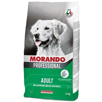 Morando Professional Cane Сухой корм для взрослых собак с овощами 4кг купить 
