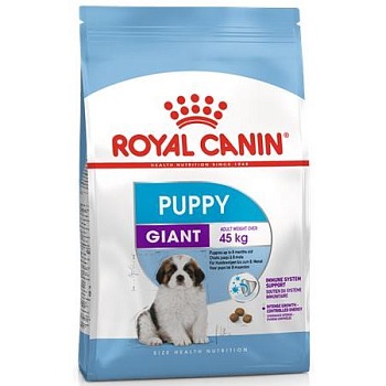 Royal Canin Giant Puppy Корм для Щенков Гигантских Пород в Возрасте от 2-Х до 8 Месяцев 15кг купить 