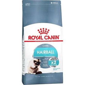 Royal Canin Hairball Care сухой корм для кошек удаление шерсти из желудка 400г купить 