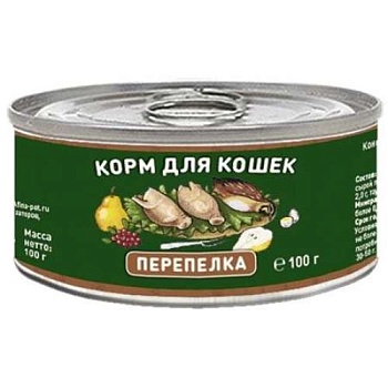 Solid Natura Консервированный корм для кошек Перепёлка 24х100г купить 