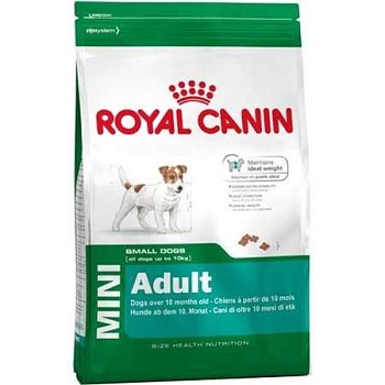 Royal Canin Mini Adult Корм для Взрослых Собак Мелких Пород с 10 Месяцев до 8 Лет 2кг купить  зоотовары для животных