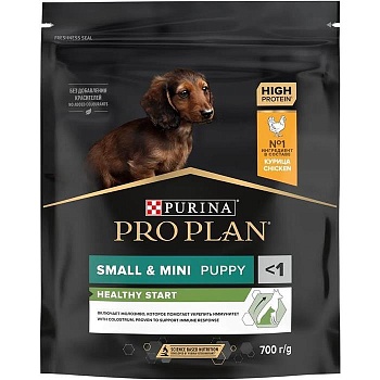 PRO PLAN Puppy Small & Mini сухой корм для щенков мелких и карликовых пород 1 - 10 кг Курица 700гр купить 