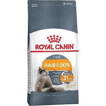 Royal Canin Hair & Skin сухой корм для кошек с чувствительной кожей 400г купить 