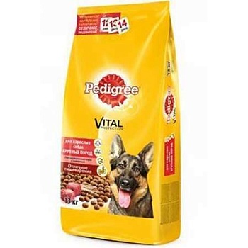 Pedigree Педигри Сухой Корм для Взрослых Собак Крупных Пород Говядина 13кг купить 