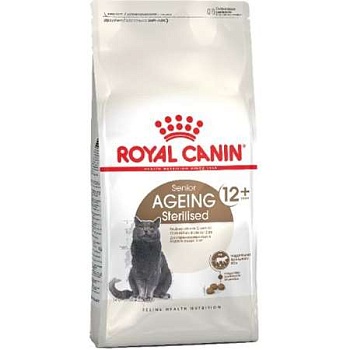 Royal Canin Ageing Sterilised 12+ Питание для кастированных котов и стерилизованных кошек 400г купить 