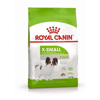 Royal Canin X-Small Adult Корм для Собак Миниатюрных Размеров от 10 Месяцев до 8 Лет 500г купить 