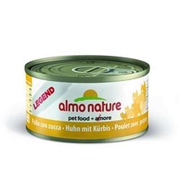 Almo Nature Legend Консервы для Кошек с Курицей и Тыквой 75% Мяса 70г купить 