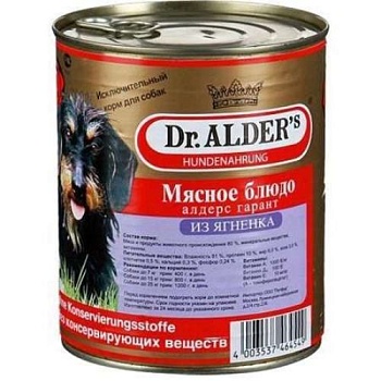 Dr. Alders Dog Garant Мясное Блюдо - Ягненок 12х750г купить 