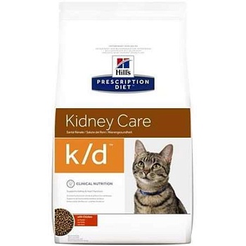 Hills Prescription Diet k/d Kidney Care сухой корм для кошек с заболеваниями почек курица 1.5кг купить 
