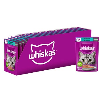 Whiskas мясной паштет индейка/кролик 28х75г купить 