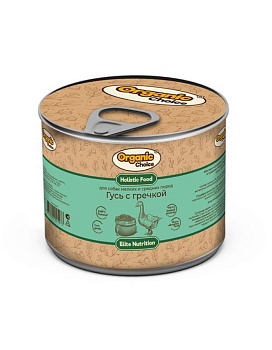 Organic Сhoice консервы для собак мелких и средних пород гусь с гречкой 12х240г купить  зоотовары для животных