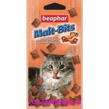 Beaphar Malt-Bits Подушечки для Кошек с Мальт-Пастой + Лосось 35г. купить 