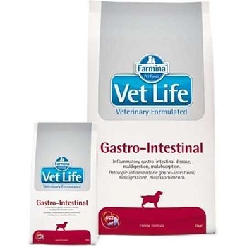 Farmina Vet Life Gastro-Intestinal Диета для Собак При Нарушениях Работы Жкт 2кг купить 