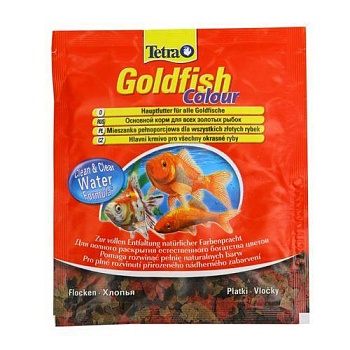TETRA GoldFish Colour -Специальный корм для золотых рыбок 12г купить 
