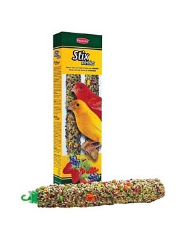 PADOVAN STIX BERRIES лакомство для канареек палочки ягодные 80гр купить  зоотовары для животных