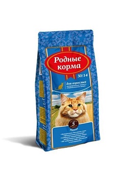 РОДНЫЕ КОРМА сухой корм для взрослых стерилизованных кошек 2,045кг купить  зоотовары для животных
