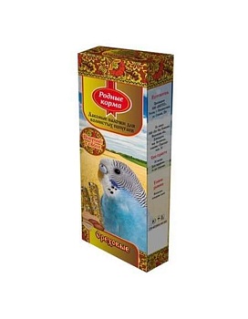 РОДНЫЕ КОРМА Зерновая палочка для попугаев Ореховые 2х45гр купить  зоотовары для животных