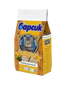 Наполнитель для кошек Барсик Натуральный для кошек 4,5л купить  зоотовары для животных