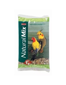 PADOVAN Naturalmix Parrocchetti Основной корм для Средних попугаев 850гр купить  зоотовары для животных