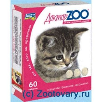 Доктор Zoo Витамины Здоровый Котенок для Котят 6х120таб купить 