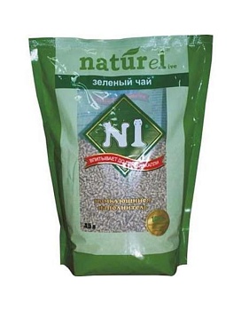 №1 Naturel Зеленый Чай Комкующийся 4,5л купить  зоотовары для животных