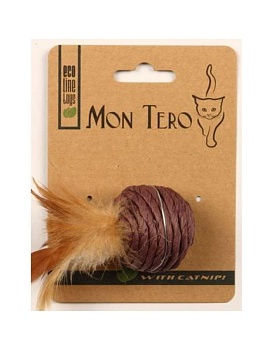 Мон Теро ЭКО игрушка для кошек "Шар", 5 см, с кошач. мятой, фиолетовый XHC-2159-V купить  зоотовары для животных