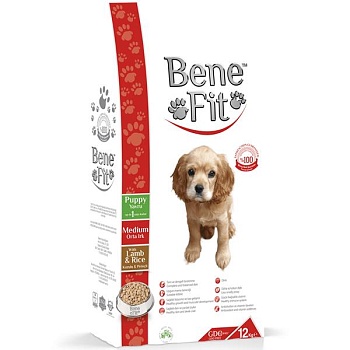 Benefit Puppy Medium with Lamb & Rice сухой корм для щенков 12кг купить 