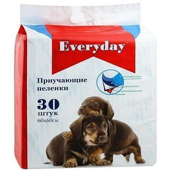 Everyday Впитывающие Пеленки для Животных Гелевые 60Х60См 30шт купить  зоотовары для животных