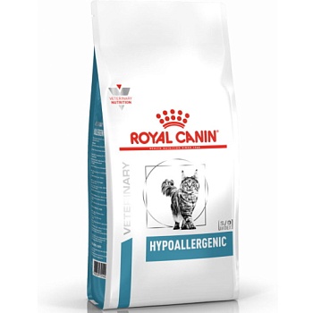 Royal Canin VD HYPOALLERGENIC DR25 ветеринарная диета для кошек при пищевой аллергии или непереносимости 2,5кг купить 