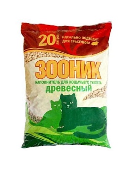 Зооник Древесный 20л купить  зоотовары для животных
