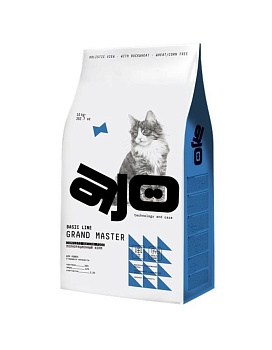 AJO Grand Master сузой для кошек старшего возраста 10кг купить  зоотовары для животных