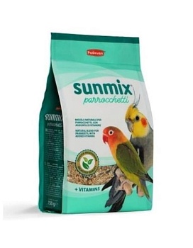 PADOVAN SUNMIX PARROCCHETTI корм для средних попугаев комплексный основной 850гр купить  зоотовары для животных