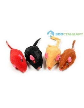 Triol Игрушка Набор Мышь Малая 2 Цветная 4 Шт купить  зоотовары для животных
