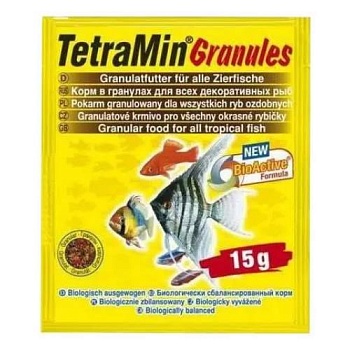 TETRA Min Granules- корм для всех видов рыб в гранулах 20г купить 