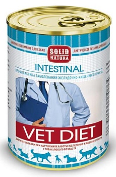 SOLID NATURA VET Intestinal диета для собак влажный 12х340гр купить 