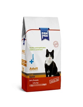 Pawpaw Adult Cat Food with Fish сухой корм для кошек с рыбой 1кг купить  зоотовары для животных