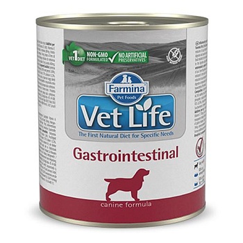 FARMINA VET LIFE NATURAL DIET DOG GASTROINTESTINAL Диета Паштет для собак при заболеваниях 300г купить 