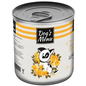 Dog`s Menu консервы для собак Шницель куриный 9х750г купить 