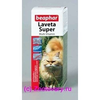 Beaphar Laveta Super Витамины для Кошек для Шерсти 50 Мл 12524 купить 